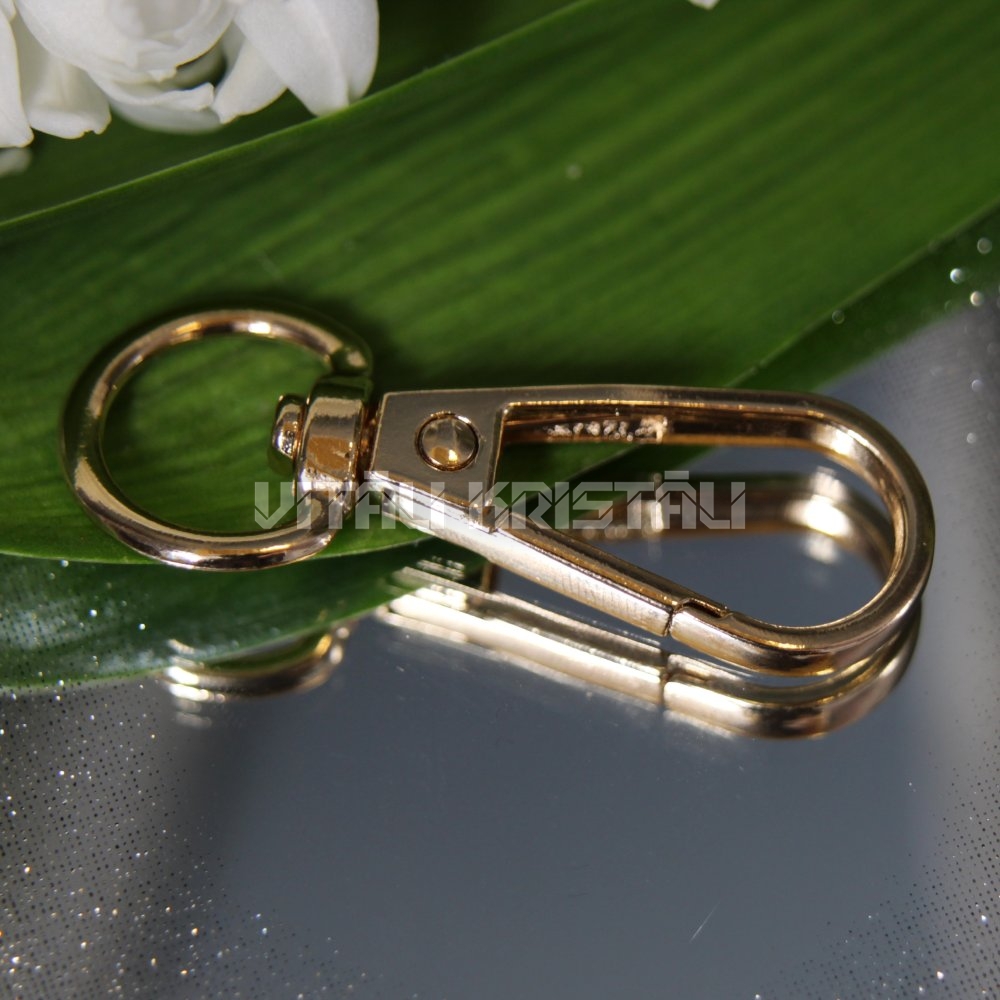 Metāls atslēgu piekariņš zelta krāsa 4.8 x 2 cm 1 gb
