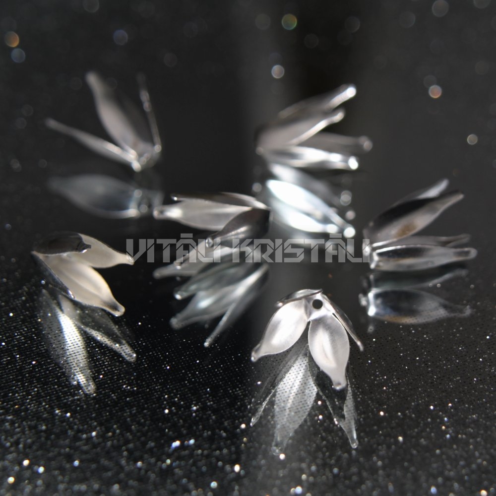 Cepurīte 13 x 10 mm sudraba krāsā 1 gb
